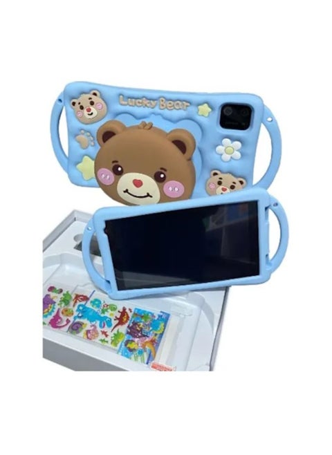 Oteeto K6 Kids Tablet with SIM Card Support, 128GB Storage, 6GB RAM, Android 13, and a 3500mAh Battery - Blue