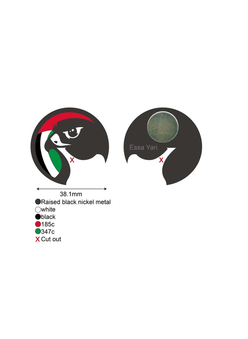 عام بروش على شكل شعار اليوم الوطني الإماراتي - Image 4