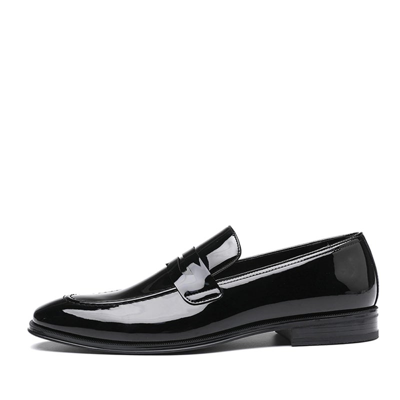 DECARSDZ Mens Slip-On Penny Loafer Casual Dress Shoes Black Wedding Formal Work Pointed Toe Men Tuxedo Shoes - Image 5