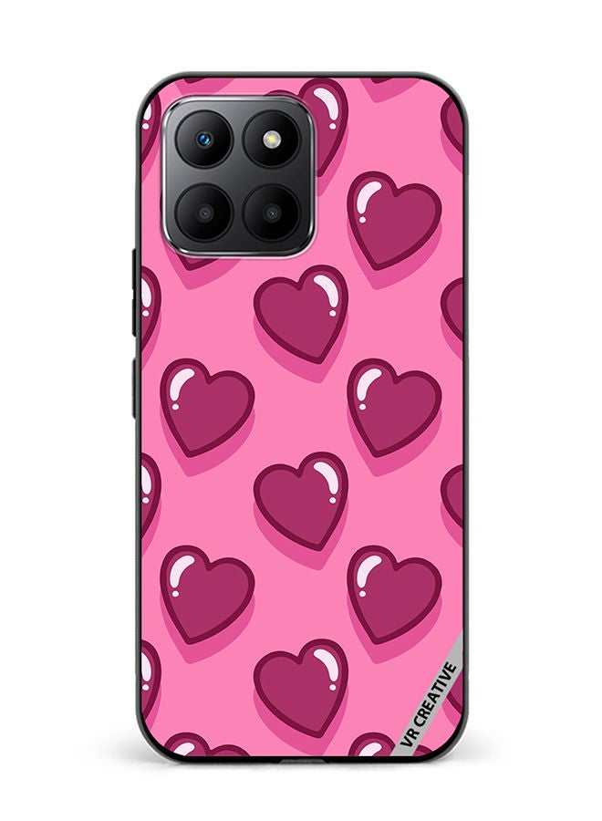 VR CREATIVE Protective Case Cover For Honor 70 Lite Lovely Hearts Design Multicolour - Image 1
