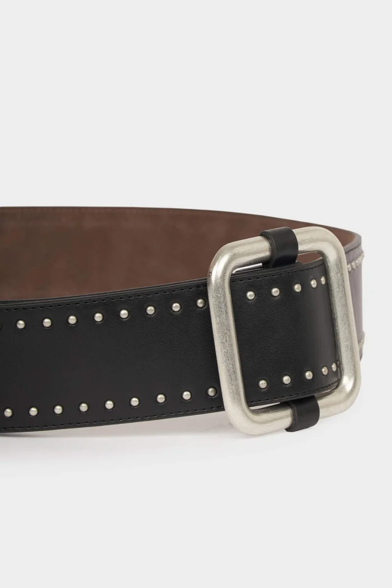 Defacto  Woman Big Clasp Faux Leather Belt for Women | Best Price UAE