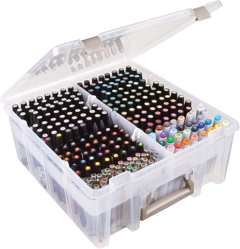 ArtBin Marker Storage Tray with 64 Compartments, White - Image 2