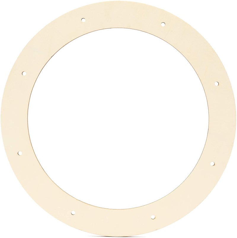 CLITHS Pack of 4 pcs Wooden Floral Craft Rings, Wreath Frames for Crafts, Wooden Floral Wreath Rings for Making Wedding Wreath Decor and Wall Hanging Craft (Inner 6IN x Outer 8.5IN) - Image 5