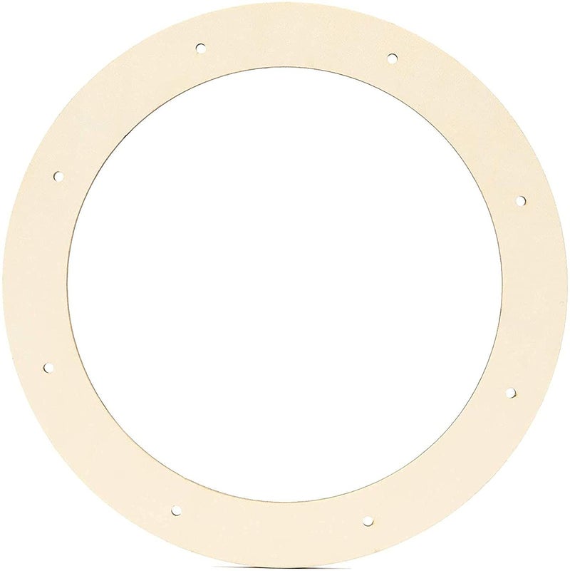 CLITHS Pack of 4 pcs Wooden Floral Craft Rings, Wreath Frames for Crafts, Wooden Floral Wreath Rings for Making Wedding Wreath Decor and Wall Hanging Craft (Inner 6IN x Outer 8.5IN) - Image 1