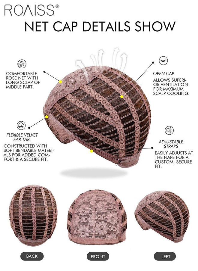 roaiss شعر مستعار أسود طويل مفرود مع غرة للنساء، شعر مستعار من الألياف الاصطناعية الناعمة الطبيعية المقاومة للحرارة لحفلات الزفاف والارتداء اليومي، 70 سم - Image 3