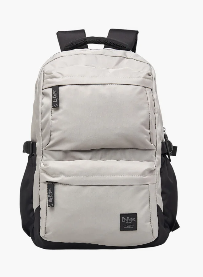 لي كوبر Solid School Backpack with Adjustable Shoulder Straps and Zip Closure - 17x32x46 cms