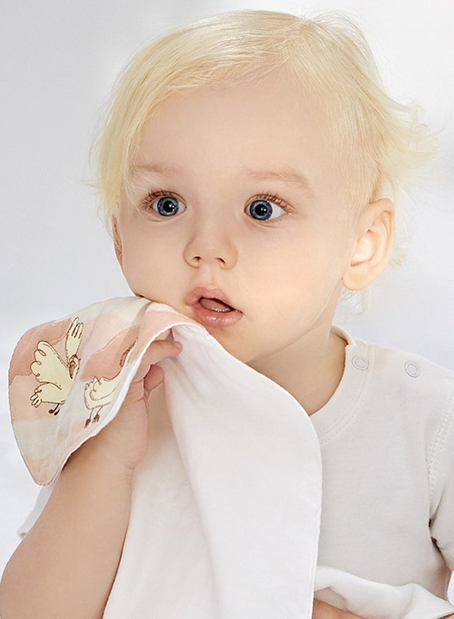 بيبي كير - منشفة ميسيا للعرق، بيضاء، 3 قطع، 24 × 42 سم، قطن ناعم، غير سام، منشفة ماصة، مناديل عرق للأطفال، منشفة متعددة الأغراض، خفيفة الوزن، سريعة الجفاف، مثالية للأطفال الرضع والأطفال الصغار - Image 2