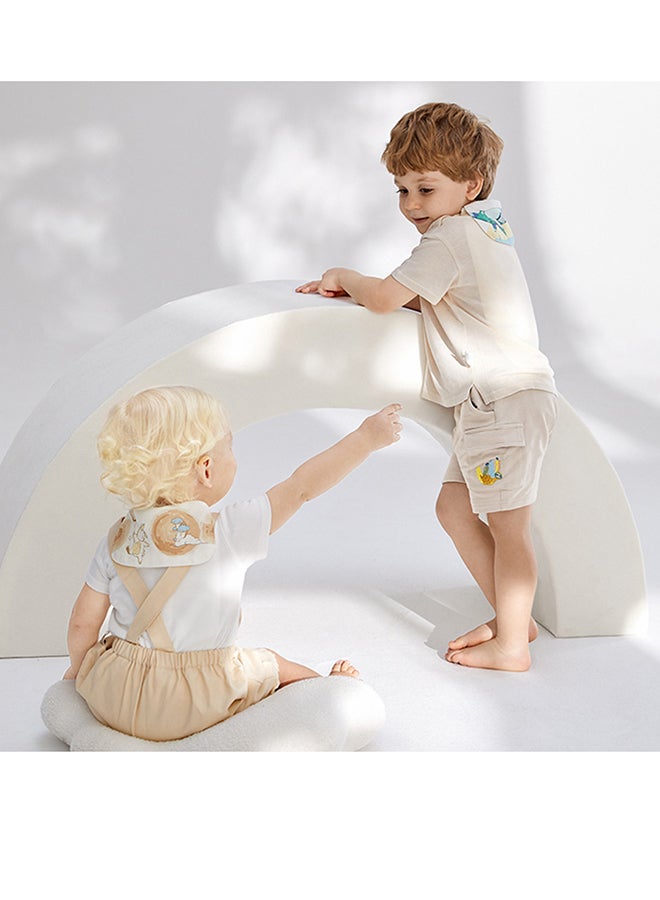 بيبي كير - منشفة ميسيا للعرق، بيضاء، 3 قطع، 24 × 42 سم، قطن ناعم، غير سام، منشفة ماصة، مناديل عرق للأطفال، منشفة متعددة الأغراض، خفيفة الوزن، سريعة الجفاف، مثالية للأطفال الرضع والأطفال الصغار - Image 4