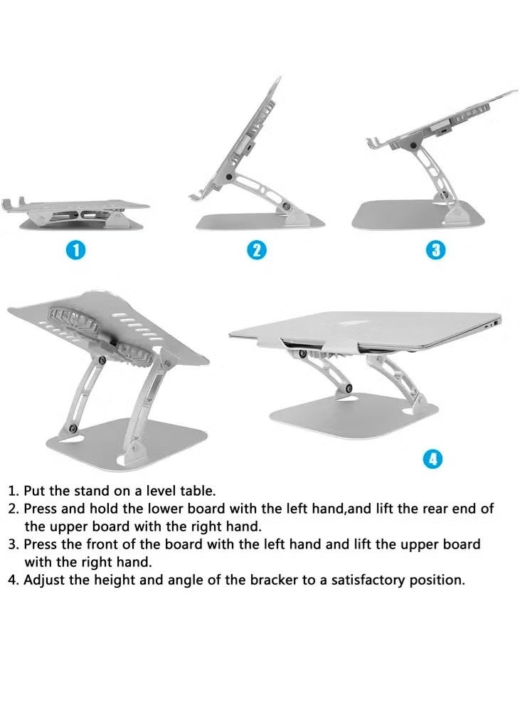 Folding Laptop Stand with Silent Cooling Fan - Image 4