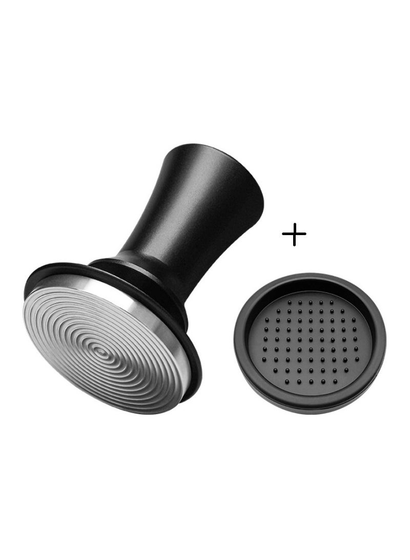Ainawo 58MM Espresso 30lb Constant Force Coffee Tamper Spring Loaded Tamper With Stainless Steel Base And Matching Stand Black - Image 2