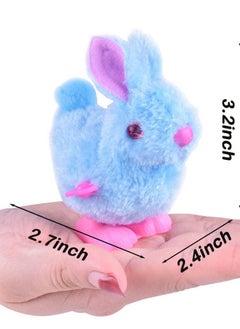 Excefore Bunny Jumping Chick Wind Up Toy, 8 Pcs Novelty Chicken Hopping Windup Toy for Kids, Easter Egg Hunt Basket, Stocking Stuffers, Party Favors, Birthdays  - Image 2