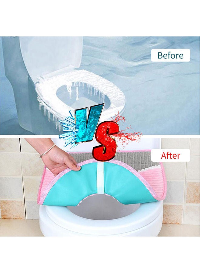 NIBEMINENT Toilet Seat Cushion Blue/Grey/White 43x1.5x35cm - Image 4