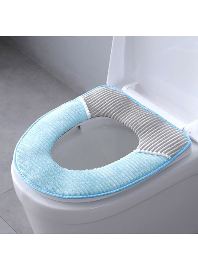 NIBEMINENT Toilet Seat Cushion Blue/Grey/White 43x1.5x35cm - Image 2