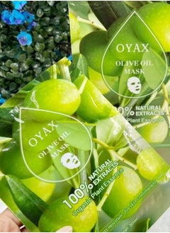 OYAX Facial Sheet Mask Olive Oil Skin Care Face Masks Overnight Collagen Clarifying Nourishing Firming Beauty Facial Mask Anti-aging Hydrating  - Image 5