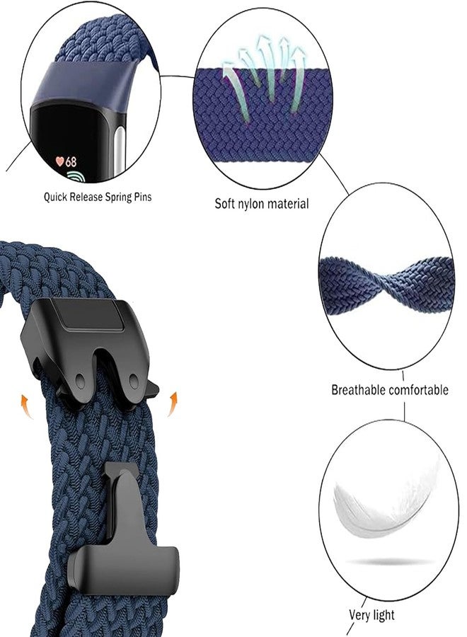 Sundara Nylon Braided band Compatible with Charge 6/5 Elastic Band for Charge 5/6 Parachute buckle Women Men - Image 2