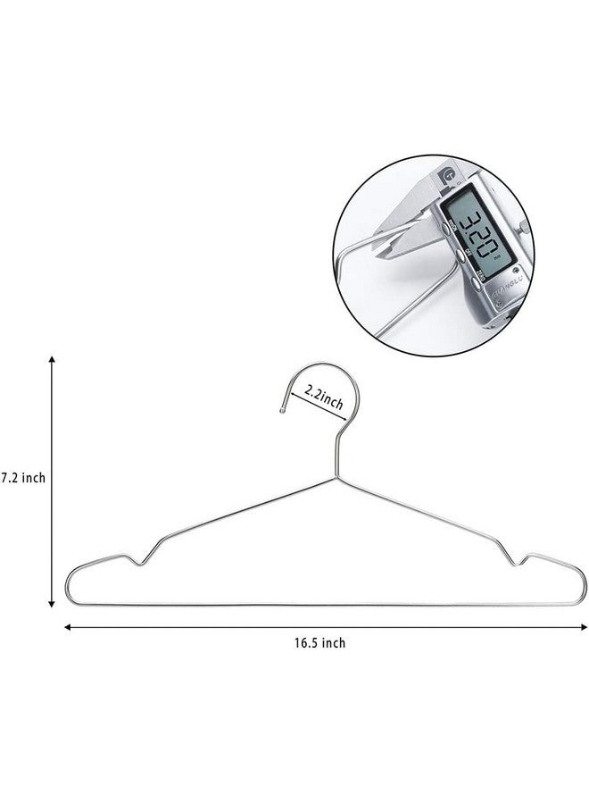 ROLLYWARE حمالات ملابس من الفولاذ المقاوم للصدأ من رولي وير، حمالة ملابس غير قابلة للانزلاق، لحمالات الساري، السراويل، البنطلونات، المخمل، الأوشحة وغيرها من الملابس (عبوة من 20)  - Image 4