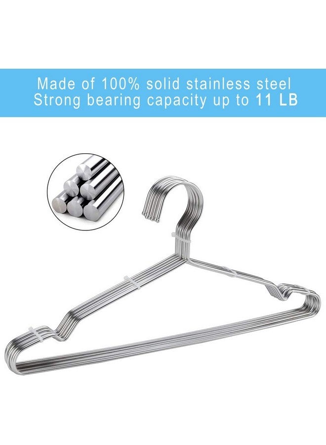 ROLLYWARE حمالات ملابس من الفولاذ المقاوم للصدأ من رولي وير، حمالة ملابس غير قابلة للانزلاق، لحمالات الساري، السراويل، البنطلونات، المخمل، الأوشحة وغيرها من الملابس (عبوة من 20)  - Image 5