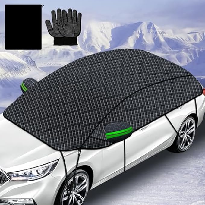 rayihni Car Hail Protector Windshield Cover, Protective Car Window Outside Cover for Protection from Rock, Snow and Ice, Frost, Rain and Sun, Magnetic Anti-Snow Cover, (Oxford Fabric-XL-(3.6)) - Image 1