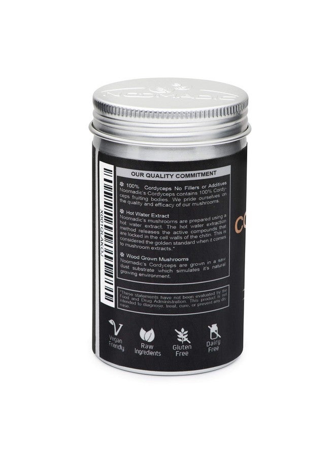 Noomadic Cordyceps Mushroom 60 Capsules 500Mg Each Ampk Activator Hot Water Extract Wood Grown Fruiting Bodies 30% Beta D Glucans Yartsa Gunbu Caterpillar Fungus  - Image 4