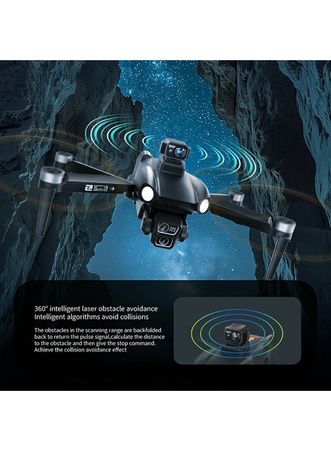 جاجيك Z103 Foldable GPS Drone with Dual HD Camera, Laser Obstacle Avoidance, 4.5 Inch Display Remote Controller, Optical Flow Hover, One Key Return, FPV Aerial Photography Quadcopter - Image 5