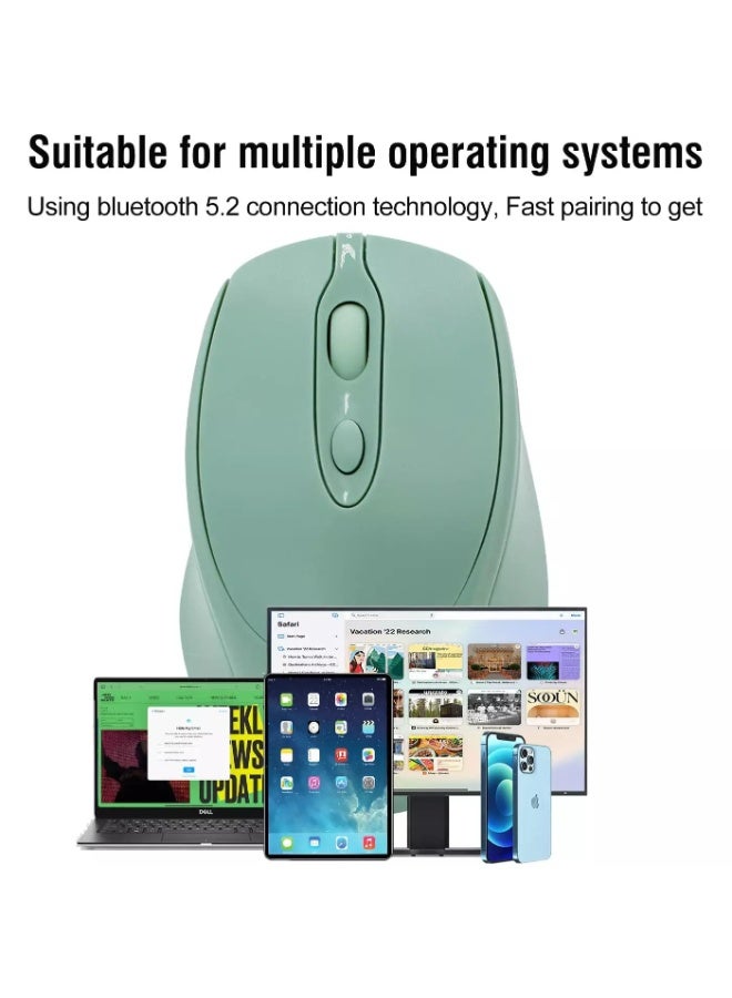 Nengshi M256 Dual Mode Wireless, Bluetooth  Silent Click Mouse - Optical Sensor 1200 DPI Rechargeable USB C - Image 4