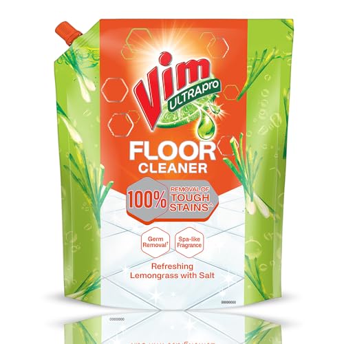 Vim Floor Cleaner: 1.8L |Refreshing Lemongrass with Salt|100% Removal of stains for complete clean floors & long lasting fragrance - Image 1