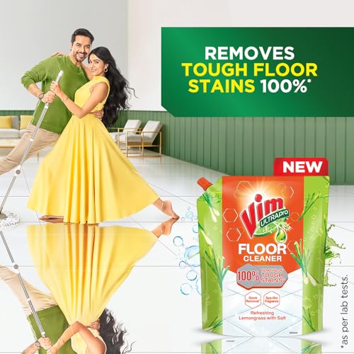 Vim Floor Cleaner: 1.8L |Refreshing Lemongrass with Salt|100% Removal of stains for complete clean floors & long lasting fragrance - Image 2