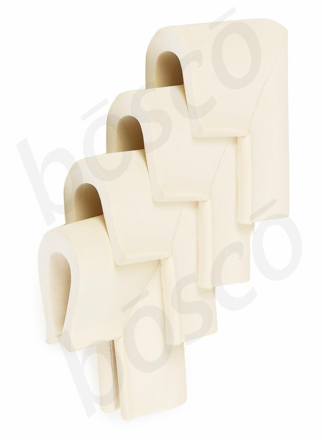 Bosco Baby Corner Guards - Pre-Taped Safety Edge Protectors for Furniture | Childproof Foam Cushions with Strong 3M Adhesive | Soft Baby Proofing for Sharp Corners - Pack of 4 (White) - Image 2
