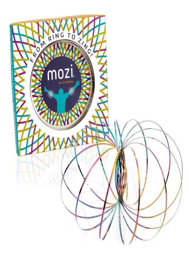 Mozi Geometric Magic Flow Bracelet - Easy to Use - 3D Bracelet Spiral Toy, Spinning Bracelet Spiral for Children and Adults (Iridescent) - Image 1