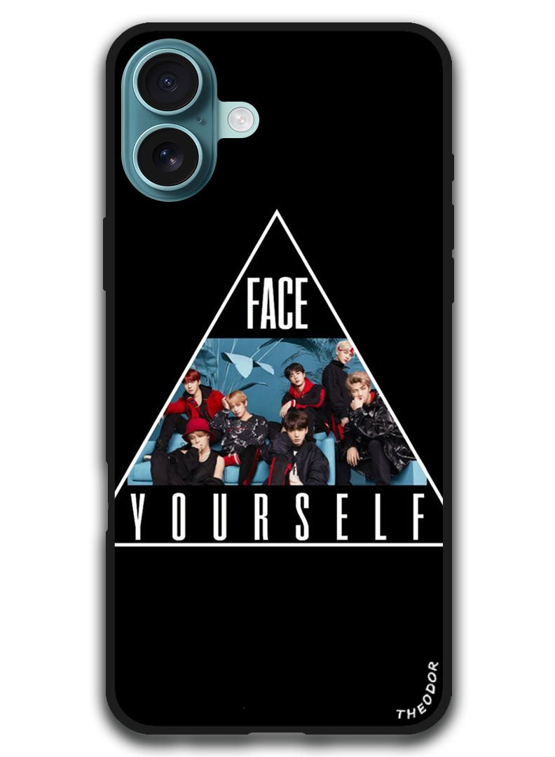 Theodor Protective Case Anti Scratch Shock Proof Bumper Cover For iPhone 16 (6.1)-inch BTS face yourself - Image 1