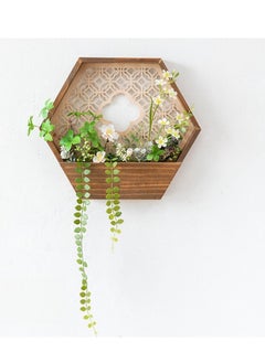 Generic Solid Wood Hanging Basket Balcony Creative Wall Pendant  - Image 1