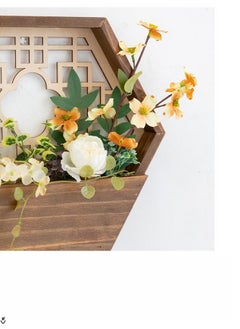 Generic Solid Wood Hanging Basket Balcony Creative Wall Pendant  - Image 3