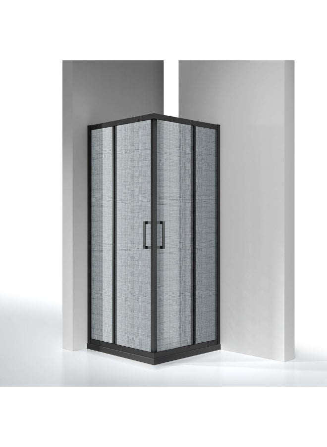 Milano Shower Cubicle Gun Metal+Sandwich Glass As Picture Pattern 900*900*1950 | Tempered Glass Shower Cubicle | Glass Shower Partition Eclosure For Toilet Bathroom - Metal+Sandwich Glass - pzsku/ZD1507976693B9254D3AFZ/45/_/1728544467/2ef148ba-25f6-436a-8309-6c5490b8ff68