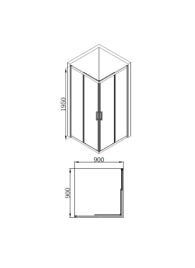 Milano Shower Cubicle Gun Metal+Sandwich Glass As Picture Pattern 900*900*1950 | Tempered Glass Shower Cubicle | Glass Shower Partition Eclosure For Toilet Bathroom - Metal+Sandwich Glass - pzsku/ZD1507976693B9254D3AFZ/45/_/1728544468/1f02aa57-933b-40b8-834b-1d9915ed2f72