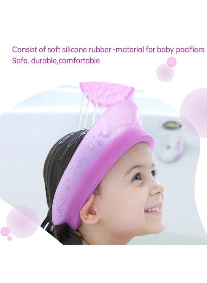 Kair Kair Air Cushioned Bath Visor, Shower Cap For Kids, Hair Washing Hat For Toddlers Adults, Purple  - Image 4