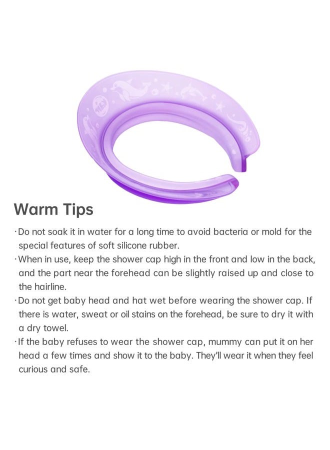 Kair Kair Air Cushioned Bath Visor, Shower Cap For Kids, Hair Washing Hat For Toddlers Adults, Purple  - Image 5