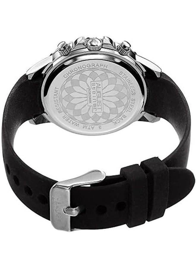 August Steiner Women's Quartz Analog Display Watch With Silicone Strap - Image 3