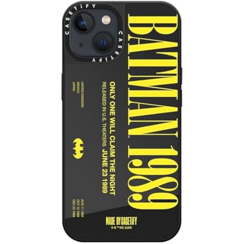 Casetify Mirror iPhone 13 Case 【Batman Co-lab / 4.9ft Drop Protection/Compatible with Magsafe】 - Batman 1989 - Silver on Silver - Image 4