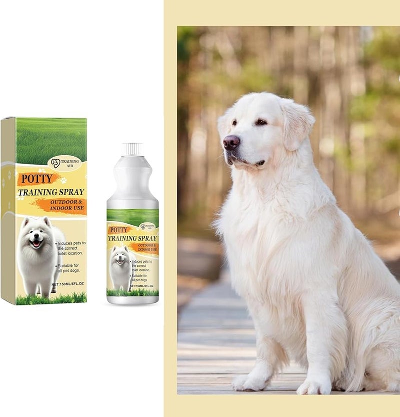 رذاذ تدريب الكلاب على قضاء الحاجة 150 مل سعة كبيرة مستخلصات لطيفة للمالكين الجدد - Image 3