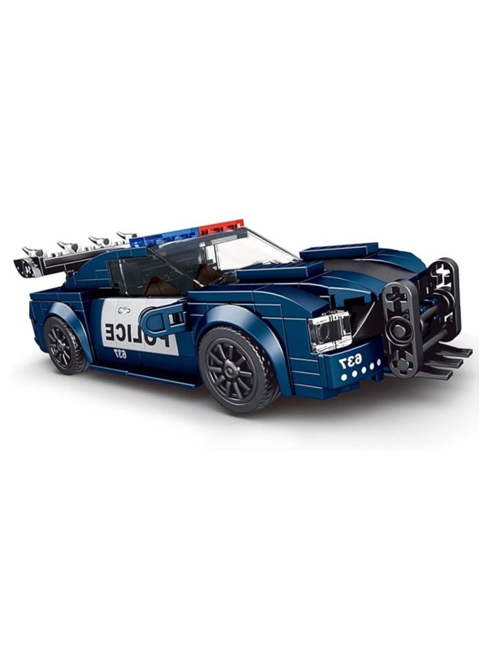 mould king 27002 Mini Barricade Police car Educational Building Kits, MOC Building Blocks Set to Build(356 Pieces, Static Version with Display Box), Gift for Boys/Girls Collections Enthusiasts  - Image 4