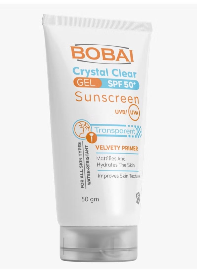 bobai Crystal clear gel SPF50 sunscreen 