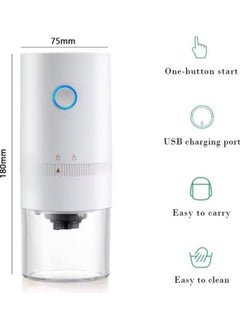 EXCLIFE Portable Electric Coffee Grinder White  - Image 3