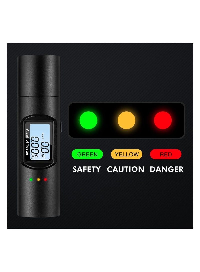SOLARAE Portable Breathalyzer, Alcohol Tester Digital Led Display Quick Response, Non-Contact & High-Precision Alcohol Tester, Professional Detection Breath Analyzer Detector for Family, Personal, Driver - Image 2