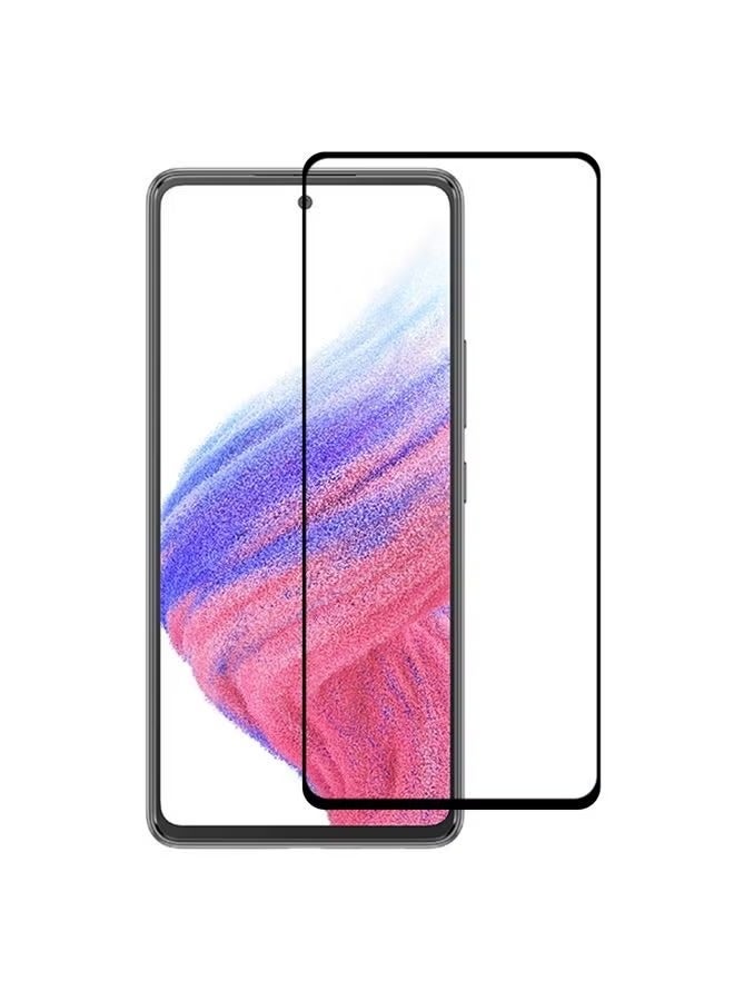 بروماس واقي شاشة بغطاء لاصق كامل وواقي شاشة من الزجاج المقسى لهاتف سامسونج جالاكسي A53 5G