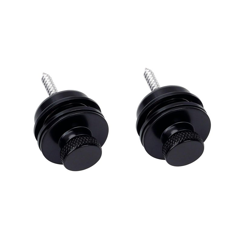Banworks Quick-Release Locking Strap Buttons Flat Head Security Straplocks for Acoustic/Electric Guitars Pack of 2 JT/DSBDK-02 Black - Image 3