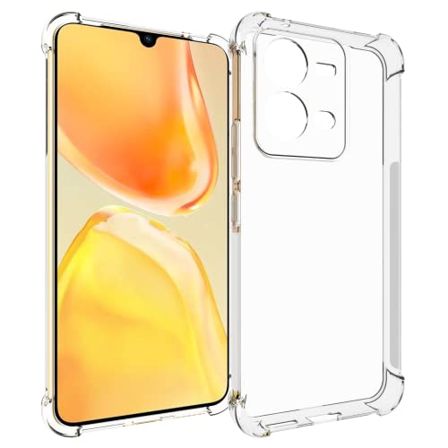USTIYA Case for Vivo V25 5G y Vivo V25e 4G y Vivo X80 Lite 5G Clear TPU Four Corners Protective Cover Transparent Soft funda - Image 1
