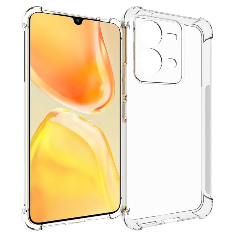 USTIYA Case for Vivo V25 5G y Vivo V25e 4G y Vivo X80 Lite 5G Clear TPU Four Corners Protective Cover Transparent Soft funda - Image 3