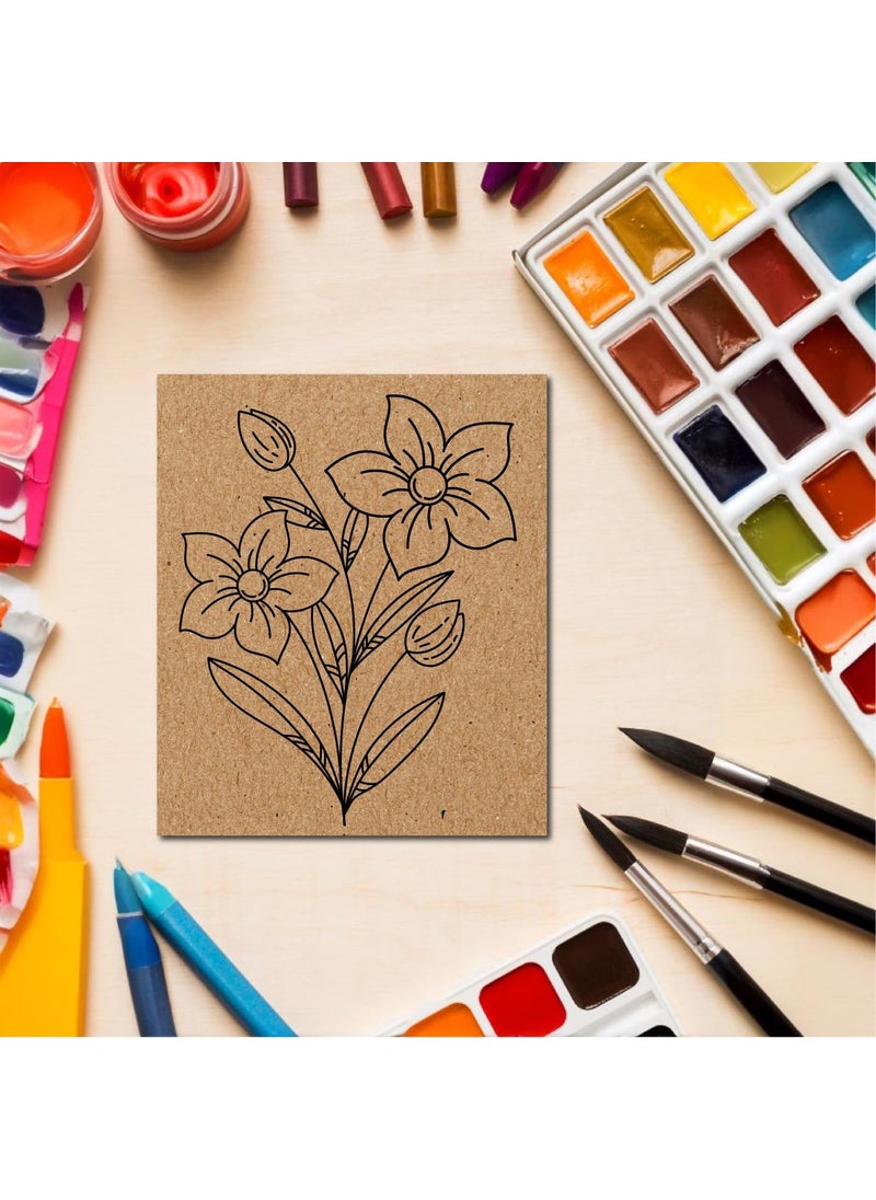 Swister Decor Flower PreMarked DIY MDF Base  - Image 1