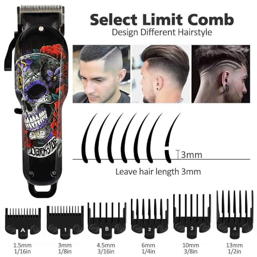 IAS Hair Clippers for Men, Beard Trimmer Cordless Rechargeable Cordless Professional Hair Trimmer #735 professional noise reduction cutting hair clipper - Image 3