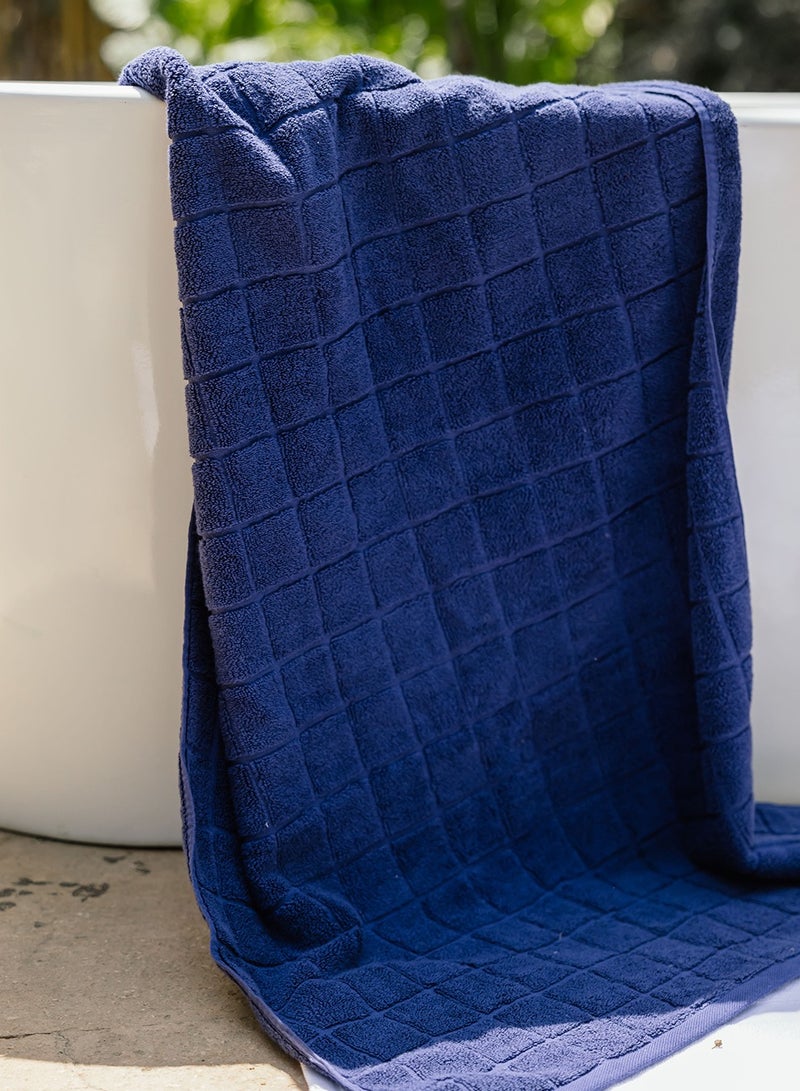 More cottons  منشفة جاكار شبكية 600 جرام لكل متر مربع 70 × 140 